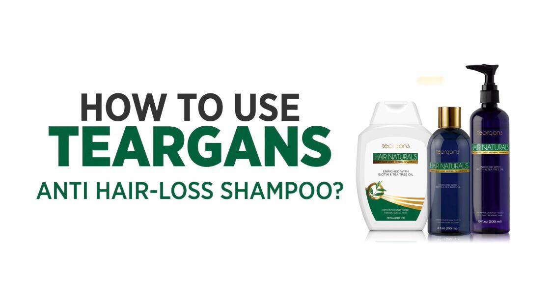 How to apply teargans HERBAL ANTI HAIR-LOSS shampoo on hair